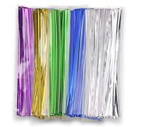 1200 bridas metálicas de 10 cm - 5 colores mejor que las corbatas de plástico negro y las bridas de papel