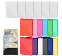 1200 fundas para tarjetas coleccionables, 600 fundas transparentes para tarjetas y 600 fundas para tarjetas de 8 colores mate para MTG, TCG, tarjetas comerciales, tarjetas deportivas (800 unidades, 8