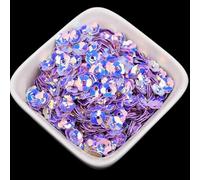 1200 lentejuelas iridiscentes de flores moradas para coser cuentas de plástico de flor de ciruelo de 6 mm, lentejuelas sueltas para álbumes de recortes, decoraciones de escenario