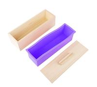 1200 ml de moho de jabón de silicona rectángulo con tapa de bricolaje para hornear pastel de chocolate chocolate material de alimentación de grado seguro