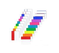 1200 Pestañas, Pestañas de Índice Adhesivas de 2 Pulgadas, Marcadores de Página de Colores, Pestañas Divisorias Reposicionables (60 Juegos de 10