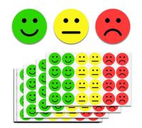 1200 Piezas Pegatinas de Estado de ánimo Alegres y Tristes 2.5 cm Rojas Amarillas Verdes Pegatinas Adhesivas Dedicadas a Recompensas para Diario