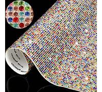 12000 piezas 2 mm Bling Bling Rhinestone Parche Pegatina de Cristal DIY Coche Decoración Pegatina Autoadhesivo Brillo Rhinestone Gema Pegatina Para Coche y Decoración Artesanal (color mezclado)
