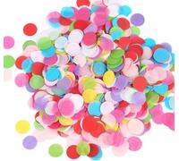 12000 unidades de confeti multicolor, grande, para bodas, pastel, multicolor, restos de papel redondos, peso 100 g, para globos, caja de regalo, decoración para cumpleaños, fiestas, confeti, bodas