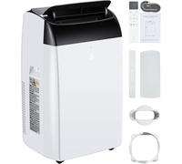12000BTU 3 En 1 Aire Acondicionado Portátil, 3 Velocidades De Ventilador, Control Remoto/Temporizador/Diseño Portátil Con Rueda De Desplazamiento, Pantalla Digital Y Tubo De Escape