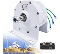 12000W Generador de imanes permanentes sin engranajes de 12V 24V 48V Aerogeneradores alternador trifásico de CA para generador de turbina eólica de agua DIY,12V