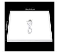 1200LM 15/15in/38x38 Cm LED fotografía sin Sombras Panel de lámpara de luz Inferior Regulable for 40cm Photo Studio Shoot Tent Box(20x20cm)