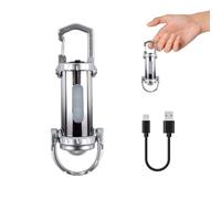 1200LM Linterna Mini Ultrabrillante en Llavero, Mini Linterna LED Ultrabrillante, Linterna LED Recargable, Linterna Impermeable para Hogar, Auto, Trabajo al Aire Libre, Viajes, Camping(plata)