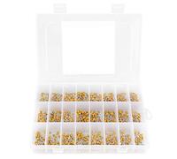 1200pcs 24 valores 50V 10pF-10uF Kit de surtido de condensadores de cerámica de alto voltaje - 24 Valor, kit de surtido de condensadores de chip de cerámica monolítico