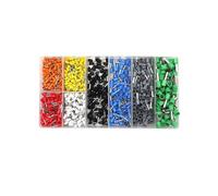 1200Pcs Insulated Ferrules Terminal Block Wire Connectors - E0506 E0508 E7508 E1008 E1508 E2508 Reliable Electrical Crimping