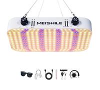 1200W LED Lampara de Cultivo, Doble Atenuación VEG BLOOM Modo Doble, Lámparas De Crecimiento, Grow Light Para Plantas De Interior para Tienda de Cultivo, Crecimiento Hidropónico(Tablero Quantum)