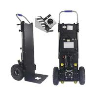 1200W Subida De Escaleras EléCtrica, con Capacidad de Carga de 500 kg, batería Desmontable, para DistribucióN LogíStica AlmacéN, fácil de Transportar y Usar,Negro