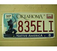 12012 Placa de matrícula de Oklahoma de 6 x 12 pulgadas