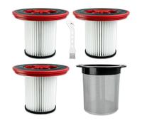 12040193 4 filtros de repuesto para Bosch Unlimited Serie 7 - Filtro HEPA lavable con prefiltro de acero inoxidable, compatible con BKS711XXL, BBS711W, BBS712A, BCS711GB