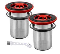 12040193 - Filtro de repuesto para aspiradora Bosch Unlimited Serie 7 | BBS712A BCS711GB BKS711MALL BKS711XXL BBS711W BCS712E - Filtro HEAP con 2 prefiltros de acero inoxidable, 4 unidades