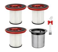 12040193 - Paquete de 4 filtros lavables para aspiradora inalámbrica Bosch Unlimited Series 7 BKS711XXL BBS711W BBS712A BCS711GB BKS711MALL, 3 filtros HEPA + 1 prefiltro de acero inoxidable