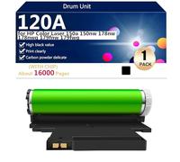 120A Unidad de Tambor Compatible W1120A para HP Color Laser 150a 150nw 178nw 178nwg 179fnw 179fwg Impresora, Alto Rendimiento 16000 Páginas,Black-1 Pack