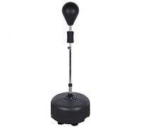 120cm-160cm Saco de boxeo negro de pie ajustable con base para adultos, saco de entrenamiento de boxeo, pera de boxeo ajustable, soporte de boxeo independiente (Negro)