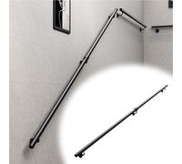 120cm Barandilla De Escalera Paredes Pasamanos De Escalera Metal Para Interior Y Exterior, Barra De Soporte Tubo Redondo Para Ático, Terraza, Garaje(50cm/1.6ft)