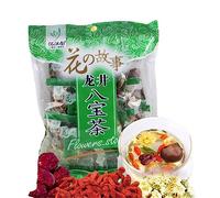 120g Té De Hierbas Orgánico Verde Té Chino Natural Original Eight Treasure Tea De Hierbas a Base De Intensos Beneficios Nutricionales Consistencia Suave Para Una Preparación Sin Complicaciones