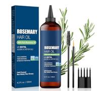 120ml Aceite de Romero para el Cabello,Fortalece las Raíces,Para un Aspecto Más Denso,Ideal para Mejorar el Volumen del Pelo,Adecuado para Todo Tipo de Pelo