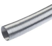 Ø 120mm Conducto de Aire Flexible para Campana Extractora, Aire Acondicionado, Extractor, Secadora - Manguera de Escape Semirrígida de 1.5m - Conductos de Ventilación - Aluminio