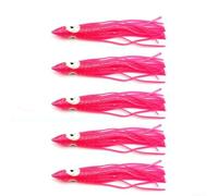 120mm Luminoso Pulpo Señuelo Set 5pcs Cebos de Pesca de Goma Diseñado para un Equilibrio y Proyección Óptimos (13)