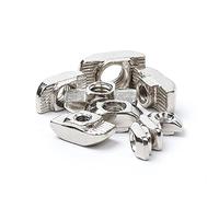 120pcs 20/30 / 40t-tuercas Kit de clasificación deslizante T tuerca martillo gota en tuerca fijación conectora M3 M4 M5 M6 M8 Extrusión de aluminio DKEKE