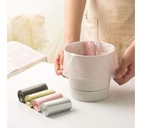 120Pcs / 4rolls Bolsas de basura pequeñas Rollo Bolsa de basura desechable para automóvil Bolsa de basura para escritorio Papelera Papelera-120 piezas_35 * 30 cm