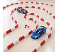 120PCS Barrera de Carretera de Pista de Carreras, Cercas de Pista de Deriva de Pista de Carreras de Autos RC de Plástico Duradero, Mini Barricadas RC para Ejercicios de Deriva de Autos RC Accesorio de