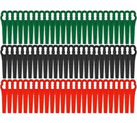 120Pcs Cuchillas de Plástico Cortacésped Cuchillas Cortador de Césped Repuesto Hierba Cuchilla de Repuesto para Cortacésped para Accesorios de Podadoras (Rot/Grün/Schwarz)