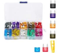 120PCS Fuse Car Kit Assorted Auto Car Truck Standard Blade Fuse Assortment 2A 3A 5A 7.5A 10A 15A 20A 25A 30A 35A Automotive Fuse(Zinc)
