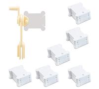 120Piezas Bobinas de Punto de Cruz Tablero de Bobinado de Plástico Soportes De Hilo Plasticas Blanco con Bobinadora para Bordar Coser Artesanal DIY Accesorios