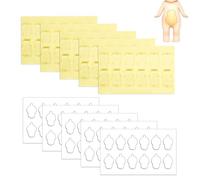 120uds Cintas Adhesivas para Sonny Baby, Almohadillas Adhesivas Transparentes Doble Cara Minifiguras Pegamento Transparente Masilla de Repuesto para Cinta Adhesiva para Muñecas Sonny