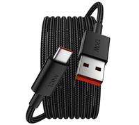 120W 6A Cable USB C 2m para Xiaomi Redmi Note 15 14 Pro POCO X8 Pro Nylon | Carga Rápida USB a USB C Cable 67W Carga Cable Tipo C para Xiaomi 17T Pro 17 Ultra 15 14T POCO C85 C75 F8 Ultra Redmi A7 Pro