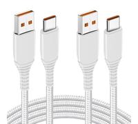 120W Cable USB Tipo C para Xiaomi 15T 15/13 Lite/14/13T 12T/12/17T 17,Redmi A5 A3 15C 14C 13C Note 15 Pro 5G 14 13 12 11 10 9 ,Poco X8 X7 M7 M8 F8 F7 C75/X5 Carga Turbo 6A Rápida [2Pack 1.8M+1.8M]
