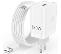 120W Cargador con 2 Metros Cable USB C para realme GT6 6T GT Neo6 GT7 Pro Racing 5G SUPERVOOC Adaptador de Cargador Carga Flash Enchufe y Carga Rápida Cable para Realme GT Neo6 SE GT5 Pro 11Pro+ Pad