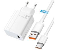 120w Cargador USB Rápido con Cable Usb C 2M, para Redmi Note 13 Pro, XiaoMi 14 Pad 6 Pad 5 11 Lite 11i Redmi 13C 12C Note 11S 12S Note 12 Pro 11 Pro 11T Pro