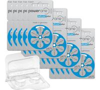 120x Power One Implant Plus Batería para audífonos P675 Azul (20x6 Bl) + Caja...