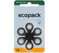 120x Varta ecopack talla 13 pilas para audífonos naranja PR48 20x6 blister