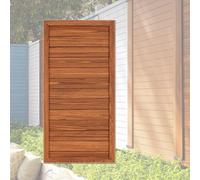 120x60 CM Valla de Privacidad Madera Maciza, Panel Separador Impermeable UV, Cerco Resistente a la Intemperie Fácil Montaje para Patio, Balcón y Jardín(Brown)
