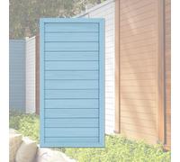 120x60 CM Valla de Privacidad Madera Maciza, Panel Separador Impermeable UV, Cerco Resistente a la Intemperie Fácil Montaje para Patio, Balcón y Jardín(Blue)