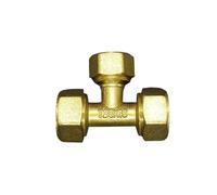1216 1620 PEX-AL-PEX Brass Tee 3 Wasy Pipe Fitting Connector Plumbing Fittings