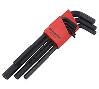 Bondhus 12199 hexagonal punta llave Allen Set con acabado Proguard, 1,5 mm - 10 mm, 9 piezas