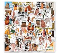122 calcomanías divertidas de Marcus The Worm, vinilo impermeable para laptop, botella de agua, monopatín, álbumes de recortes, recuerdos de fiesta