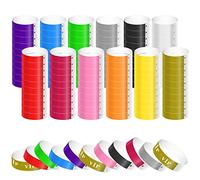 1220 Uds Pulseras de Papel para Eventos, Colorido Pulseras Identificativas Impermeables Brazalete Papel Pulseras de Entrada Pulseras para Eventos Fiesta Música Exhibición Conciertos (12 Colores)