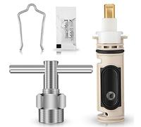 1222 piezas de cartucho de repuesto con extractor y clip de retención, compatible con ducha Moen, cartucho de grifo Posi Temp de una manija, herramienta de eliminación para reparación de piezas de válvula de bañera