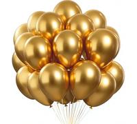 122Pcs Gold Metallic Balloons Set,12 Inch Chrome Gold Balloon Bouquet for Balloon Arch Kit for Birthday Party Decoration, Wedding, Baby Shower,Anniversary, Christmas, New Year's Eve, Graduation