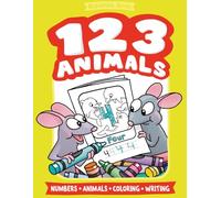 123 Animals: A Number Coloring Book (ABC & 123 Animals)