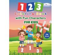 123 Coloring Book: with Fun Characters